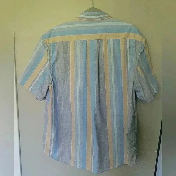U.S. Polo Assn. Short Sleeve striped Buttondown Shirt Mens size 2X - Picture 9 of 11